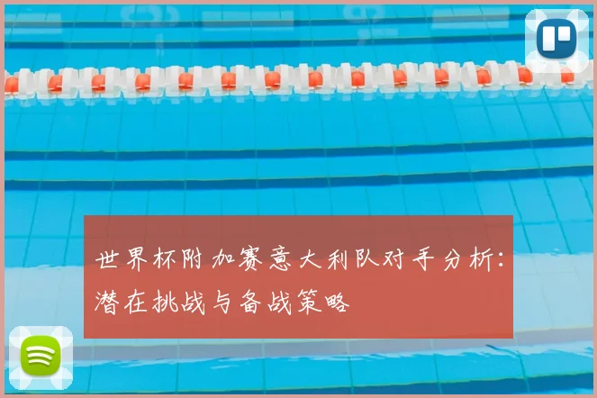 世界杯附加赛意大利队对手分析：潜在挑战与备战策略